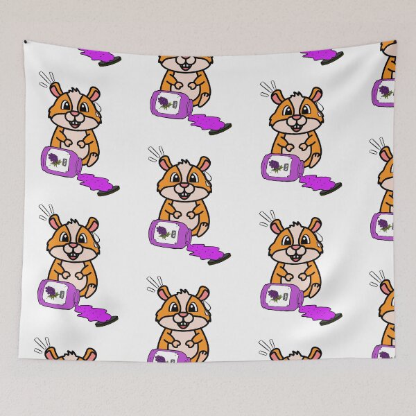 Item preview, Cute Furry Hamster Spilled Grape Jam designed and sold by Pet Station.