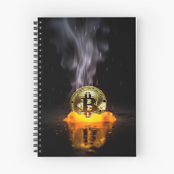 Item preview, Bitcoin on fire designed and sold by Cametostay.