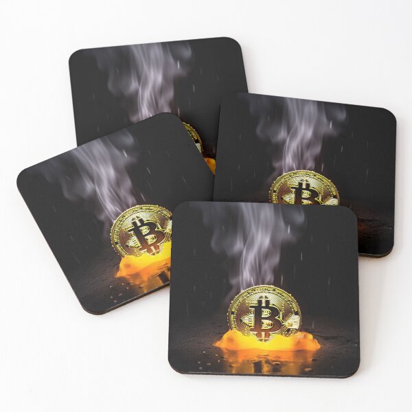 Item preview, Bitcoin on fire designed and sold by Cametostay.