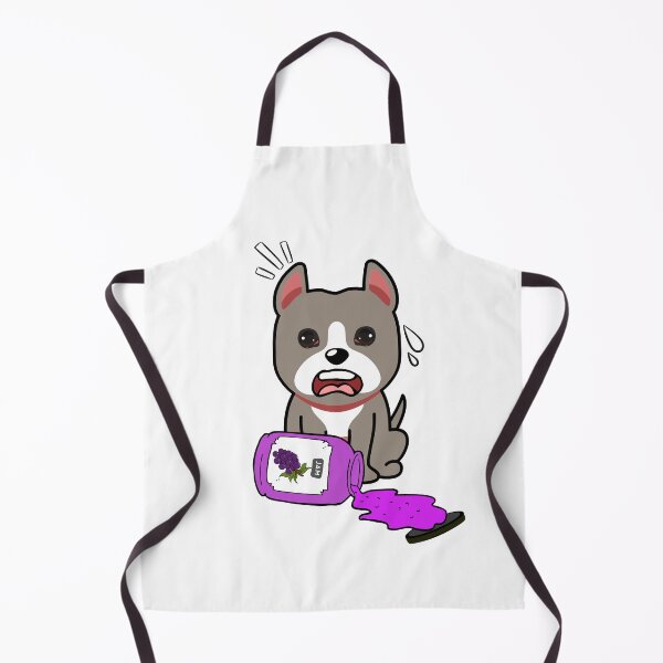 Item preview, Cute Grey Dog Spilled Grape Jam designed and sold by Pet Station.