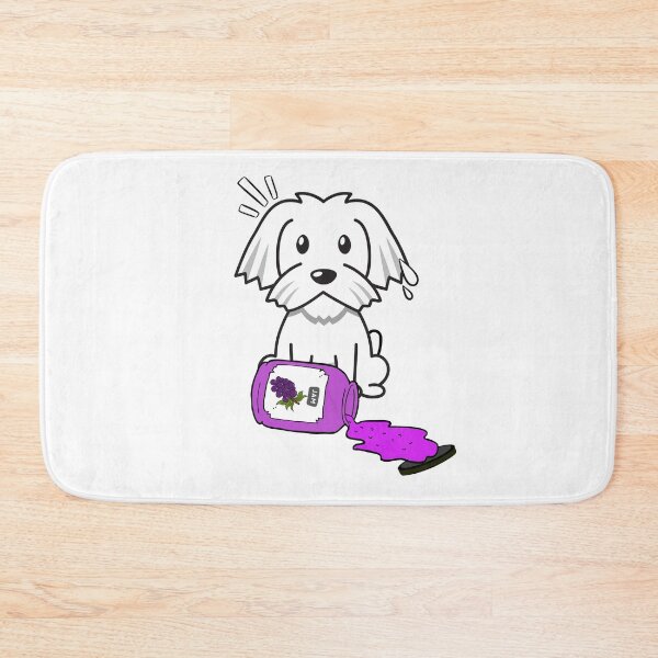 Item preview, Cute White Dog Spilled Grape Jam designed and sold by Pet Station.