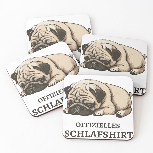Item preview, Official sleep shirt pug dog pajamas designed and sold by Kentala.