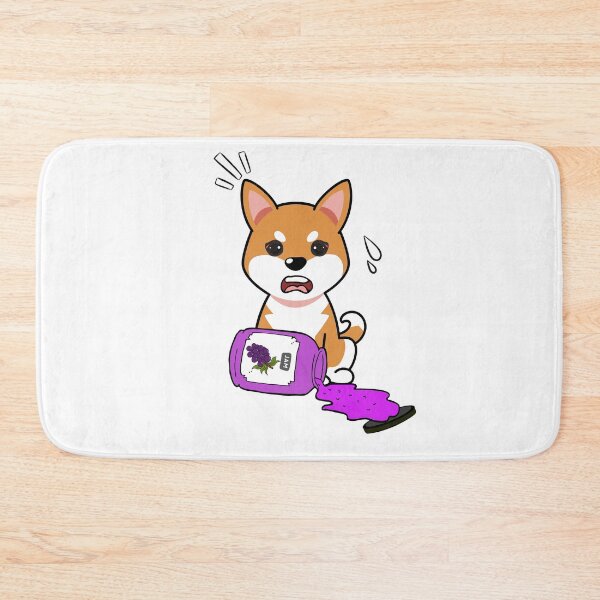 Item preview, Cute Orange Dog Spilled Grape Jam designed and sold by Pet Station.