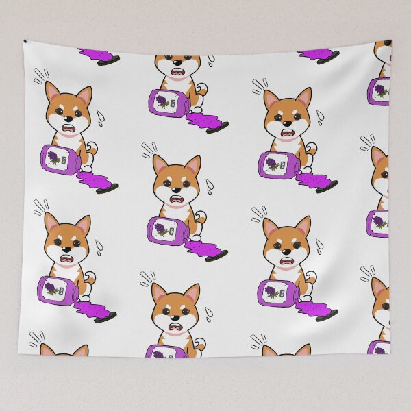 Item preview, Cute Orange Dog Spilled Grape Jam designed and sold by Pet Station.