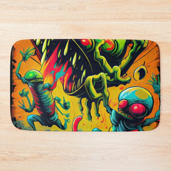 Item preview, Alien Invasion in Pastel Colors: A Satire of Cosmic War designed and sold by Piotrek0001.