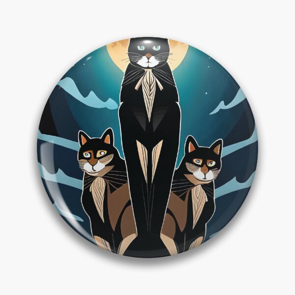 Item preview, triple thurston moon cats designed and sold by Batiz.