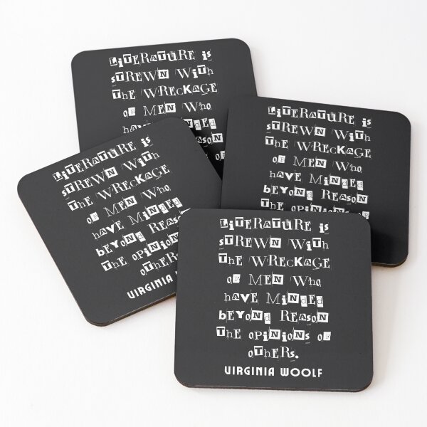 Item preview, Copy of Virginia Woolf quote:  Literature is strewn with the wreckage of men.... designed and sold by artbleed.