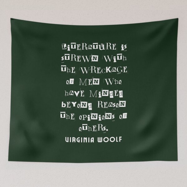 Item preview, Copy of Virginia Woolf quote:  Literature is strewn with the wreckage of men.... designed and sold by artbleed.