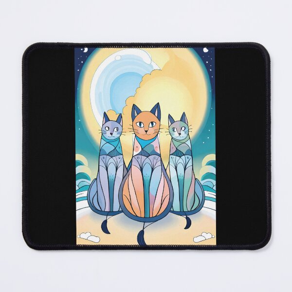 Item preview, triple thurston moon cats designed and sold by Batiz.
