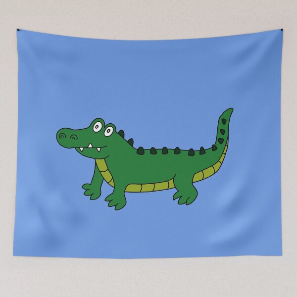 Item preview, Cute Cartoon Crazy Crocodile designed and sold by Scat the cat.