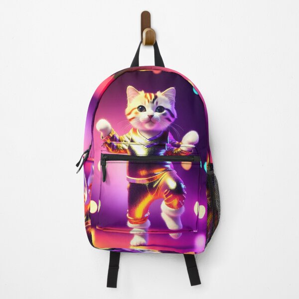 Item preview, Disco Dancing cat - Modern digital art designed and sold by Ai-michiart.