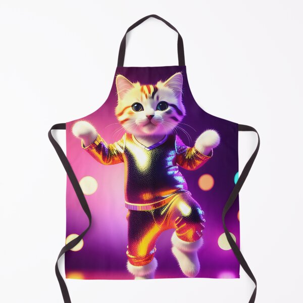 Item preview, Disco Dancing cat - Modern digital art designed and sold by Ai-michiart.