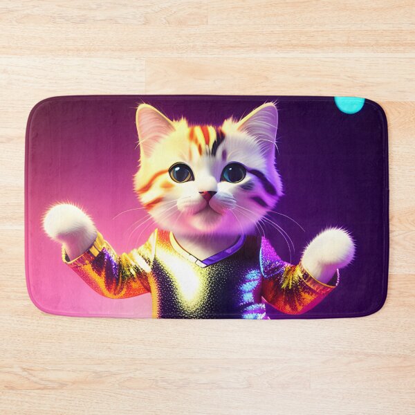 Item preview, Disco Dancing cat - Modern digital art designed and sold by Ai-michiart.