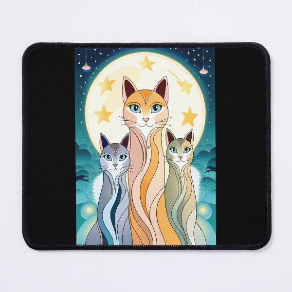Item preview, triple thurston moon cats designed and sold by Batiz.