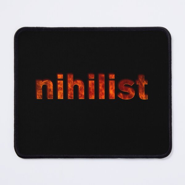 Item preview, nihilist flames design - let em know you're just waiting for the apocalypse designed and sold by Signs for Dark Times.