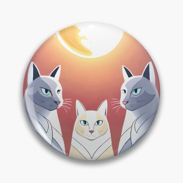 Item preview, triple thurston moon cats designed and sold by Batiz.