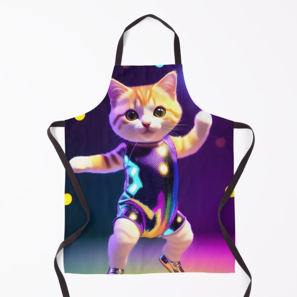 Item preview, Disco Dancing cat - Modern digital art designed and sold by Ai-michiart.