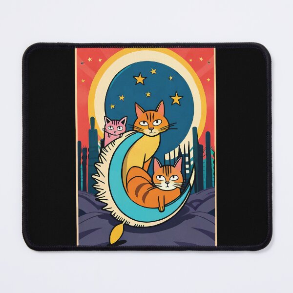 Item preview, triple thurston moon cats designed and sold by Batiz.