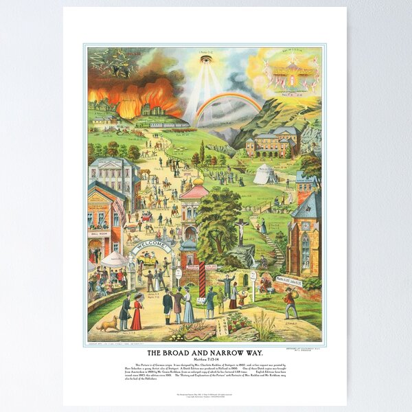 Item preview, The Broad and Narrow Way - 1901 Edition designed and sold by Pictures With A Message.
