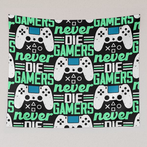 Item preview, Gamers Never Die designed and sold by EaglePrimeDsign.