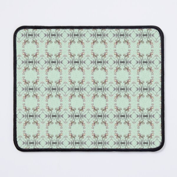 Item preview, red magic day lilies 4 minty green pattern  designed and sold by Dawna Morton.