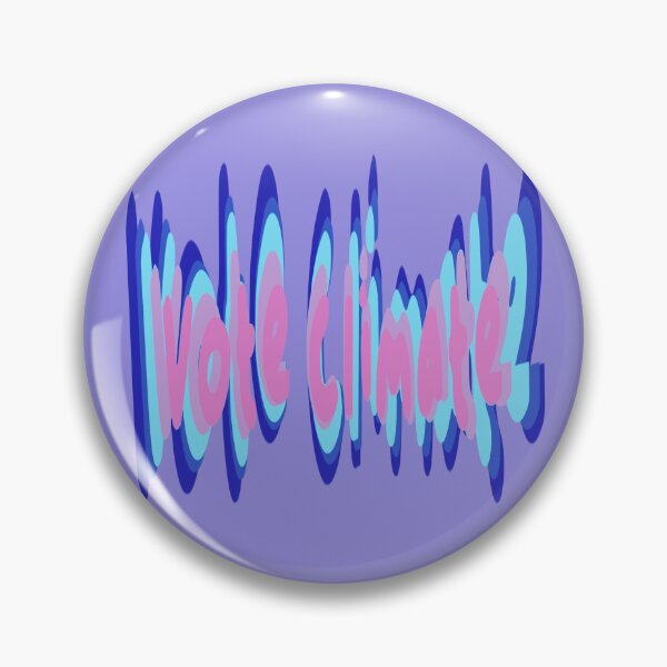 Item preview, Vote Climate Text in Pink and Blue - Activist designed and sold by jolabrese.