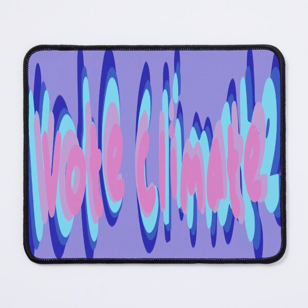 Item preview, Vote Climate Text in Pink and Blue - Activist designed and sold by jolabrese.