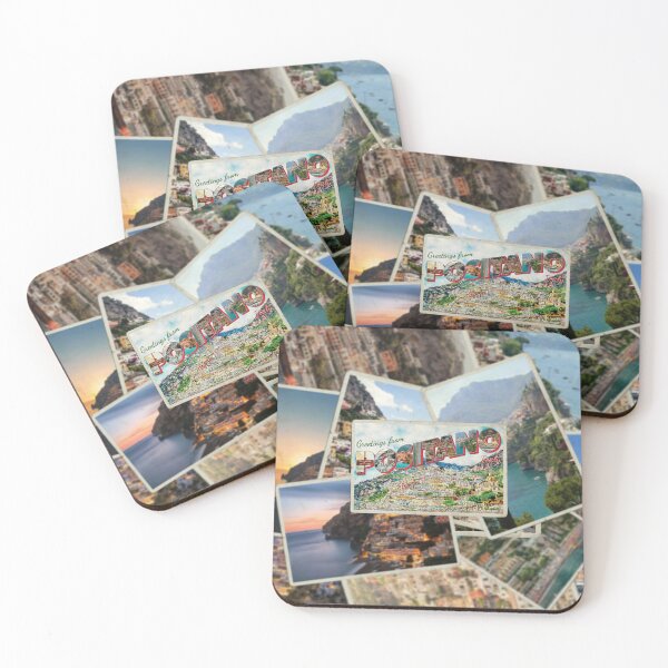 Item preview, Greetings from Positano in Italy Vintage style retro souvenir designed and sold by DeveloperProp0.