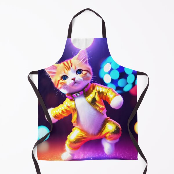 Item preview, Disco Dancing cat - Modern digital art designed and sold by Ai-michiart.