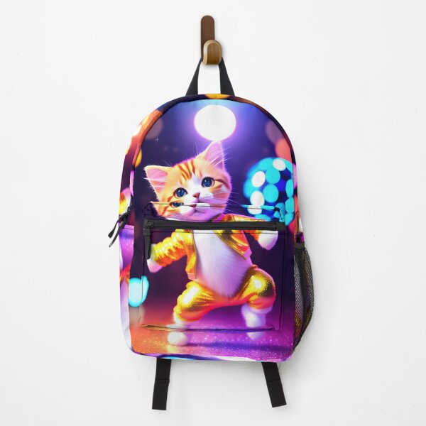 Item preview, Disco Dancing cat - Modern digital art designed and sold by Ai-michiart.