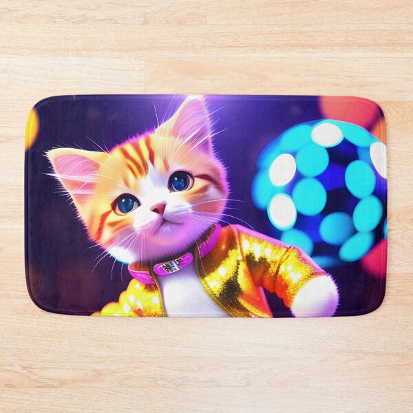 Item preview, Disco Dancing cat - Modern digital art designed and sold by Ai-michiart.