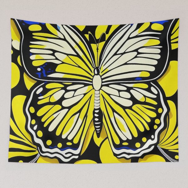 Item preview, Yellow Retro Butterfly by Perceptual Paradox Creations designed and sold by hobbit73.