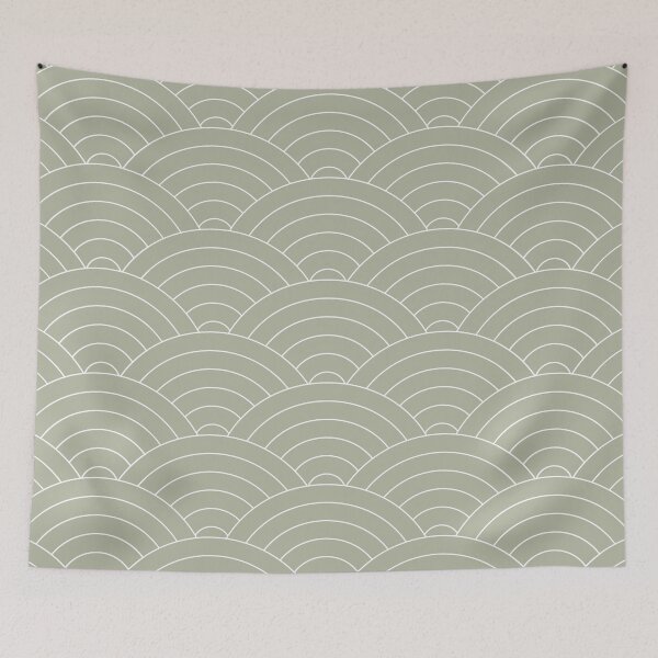 Item preview, Waves (Linen Sage) designed and sold by summer-sun-designs.