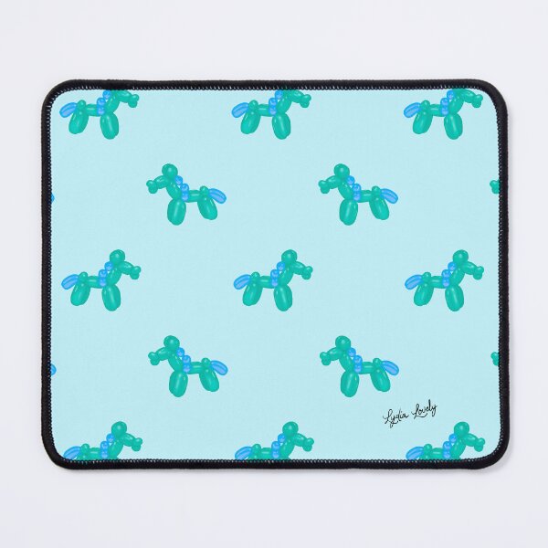 Artikelvorschau, Balloon horse pattern green-blue- blue background entworfen und verkauft von Studio Lydia Lovely.