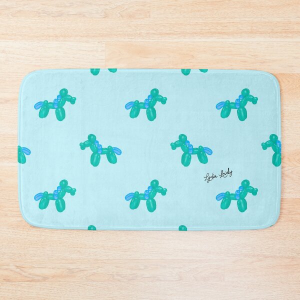 Artikelvorschau, Balloon horse pattern green-blue- blue background entworfen und verkauft von Studio Lydia Lovely.