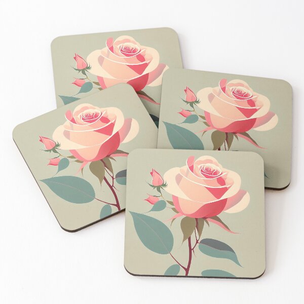 Item preview, Pink Open Rose and Buds by Perceptual Paradox Creations designed and sold by hobbit73.