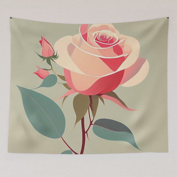 Item preview, Pink Open Rose and Buds by Perceptual Paradox Creations designed and sold by hobbit73.