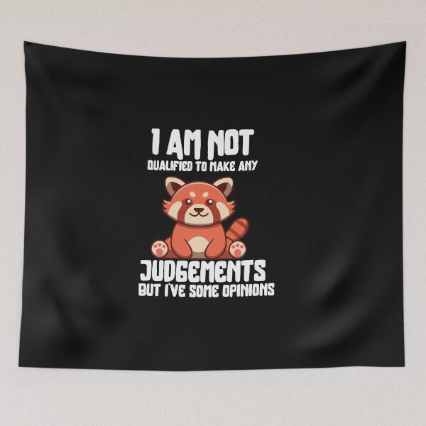 Item preview, I Am Not Qualified To Make Any Judgements But I’ve Some Opinions Funny Typography Quote designed and sold by thedazzlingmonk.