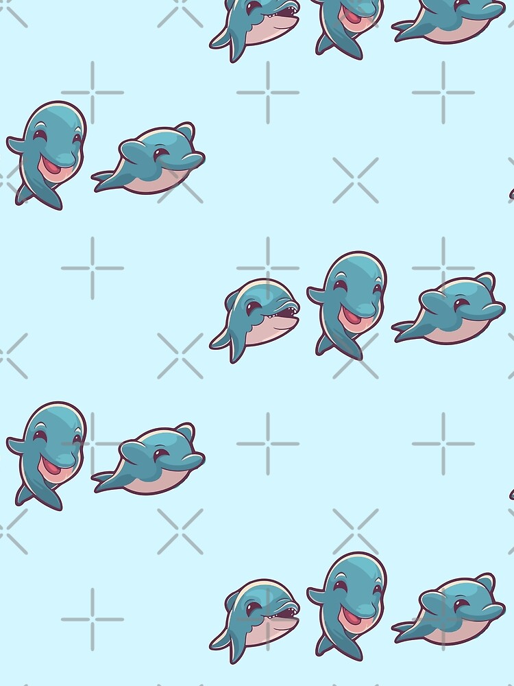 Thumbnail 3 of 3, Scarf, Dolphin Sticker Pack designed and sold by StickerWorlds.