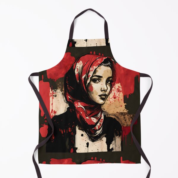 Item preview, Red Stained Hijab designed and sold by QuietJamsDesign.