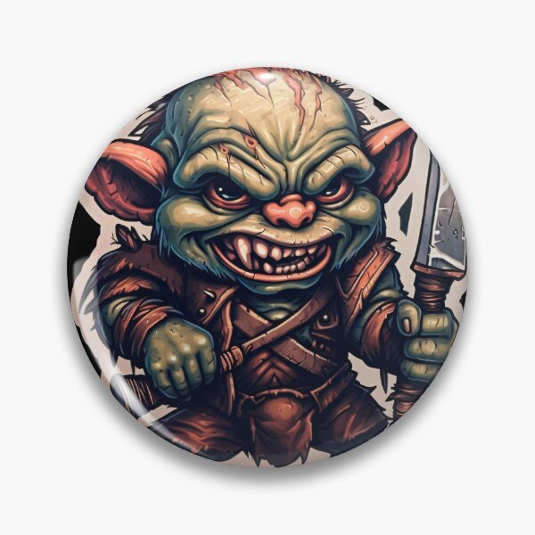 Item preview, Fierce Grumpy Goblin Sticker for Fantasy Fans designed and sold by Juuskus.