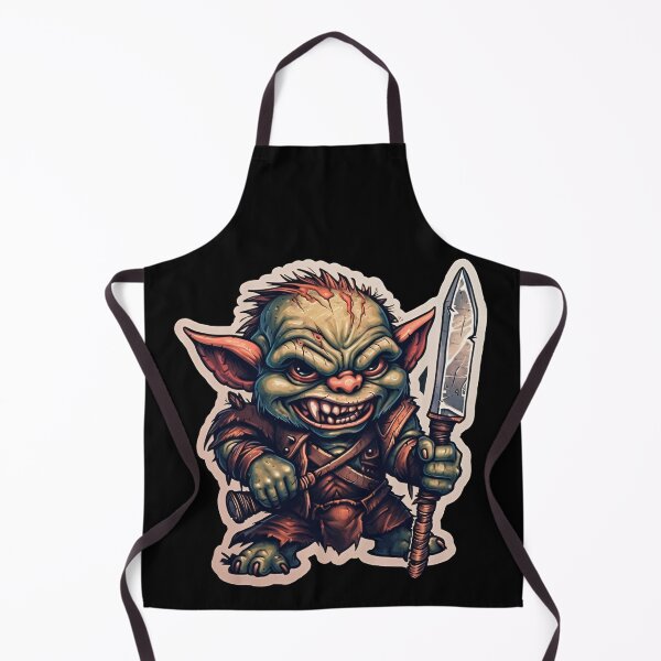 Item preview, Fierce Grumpy Goblin Sticker for Fantasy Fans designed and sold by Juuskus.