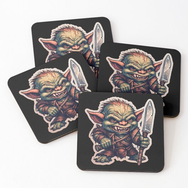 Item preview, Fierce Grumpy Goblin Sticker for Fantasy Fans designed and sold by Juuskus.