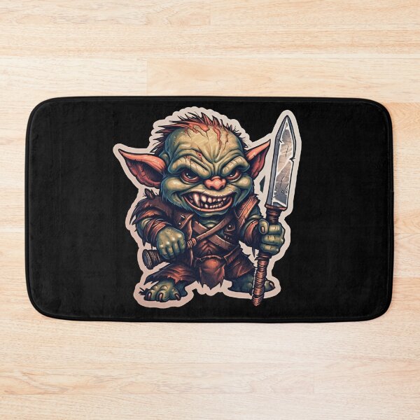 Item preview, Fierce Grumpy Goblin Sticker for Fantasy Fans designed and sold by Juuskus.