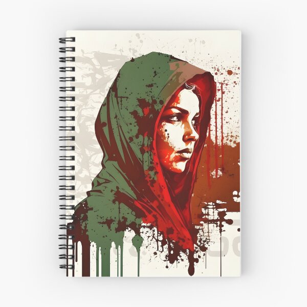 Item preview, Green Hijab Stained With Red designed and sold by QuietJamsDesign.