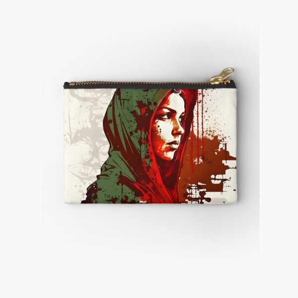 Artikelvorschau, Grüner Hijab mit Rot befleckt entworfen und verkauft von QuietJamsDesign.