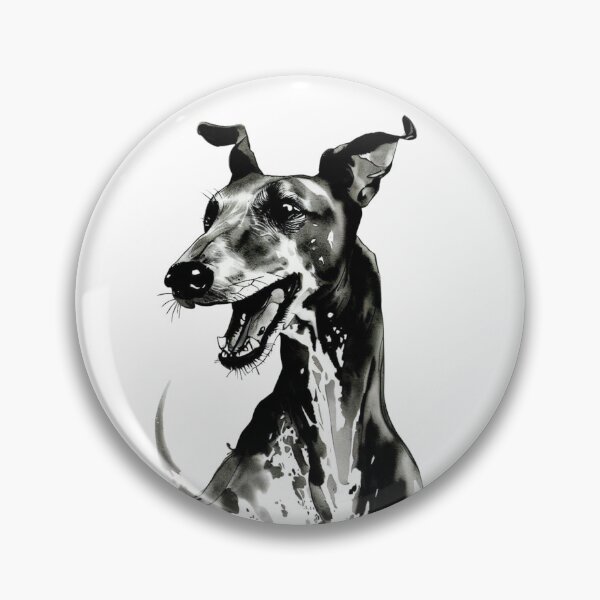 Item preview, Joyful Galgo Español | Black and White Dog Art designed and sold by NinosDelViento.