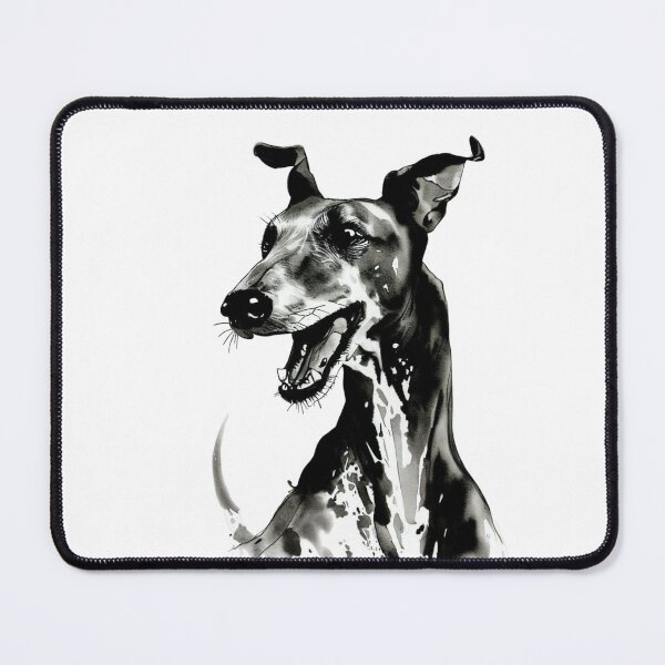 Item preview, Joyful Galgo Español | Black and White Dog Art designed and sold by NinosDelViento.
