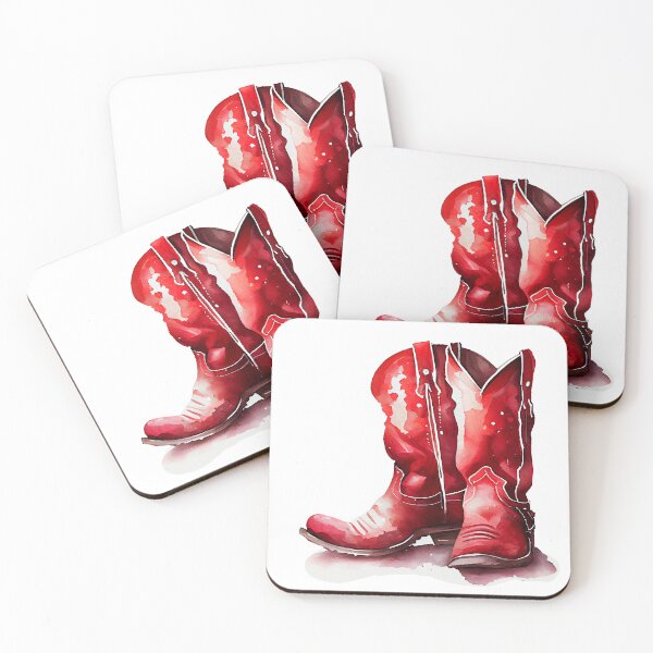 Item preview, Red cowboy boots designed and sold by Ilze Lucero.