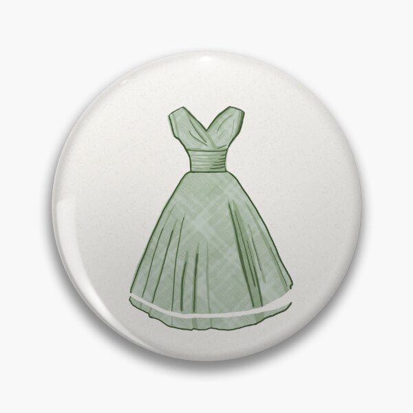 Item preview, Green Gown with a Swooshy Skirt Drawing designed and sold by keltickat.